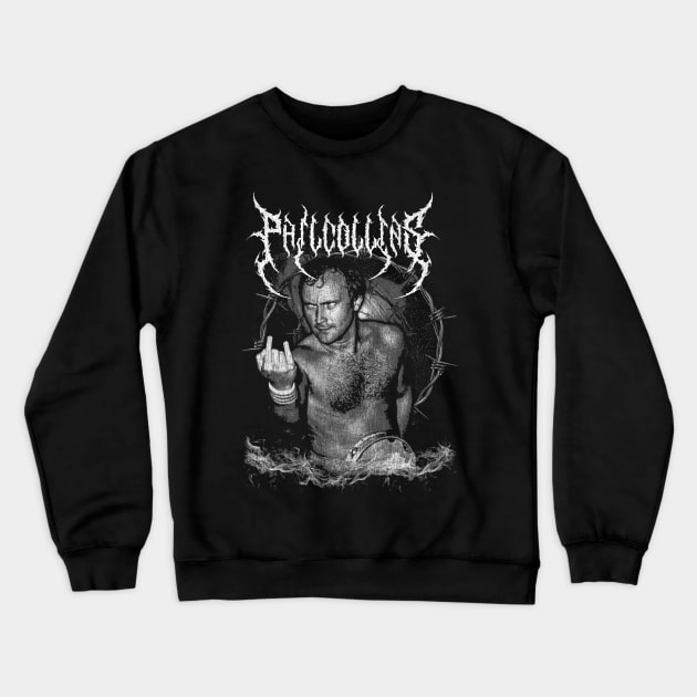 Death Metal Phil Collins Crewneck Sweatshirt by UyabHebak